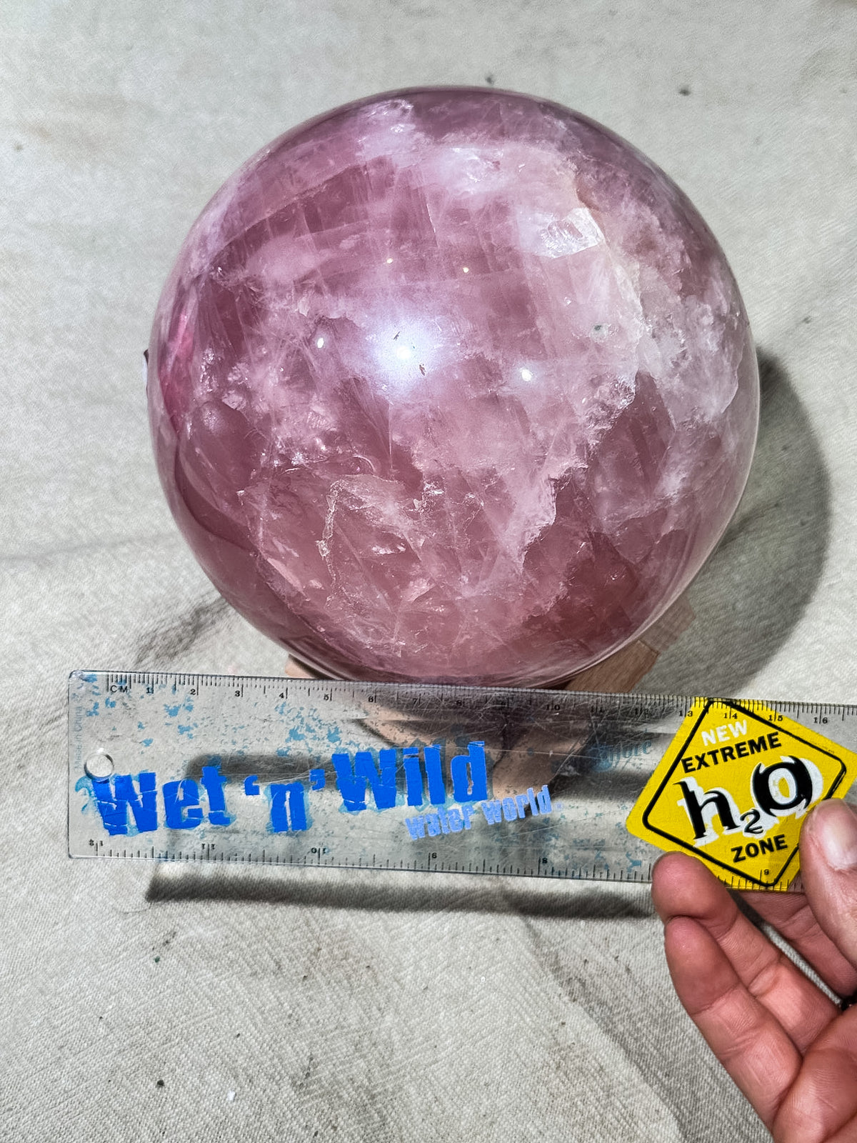 High Grade Rose Quartz Sphere