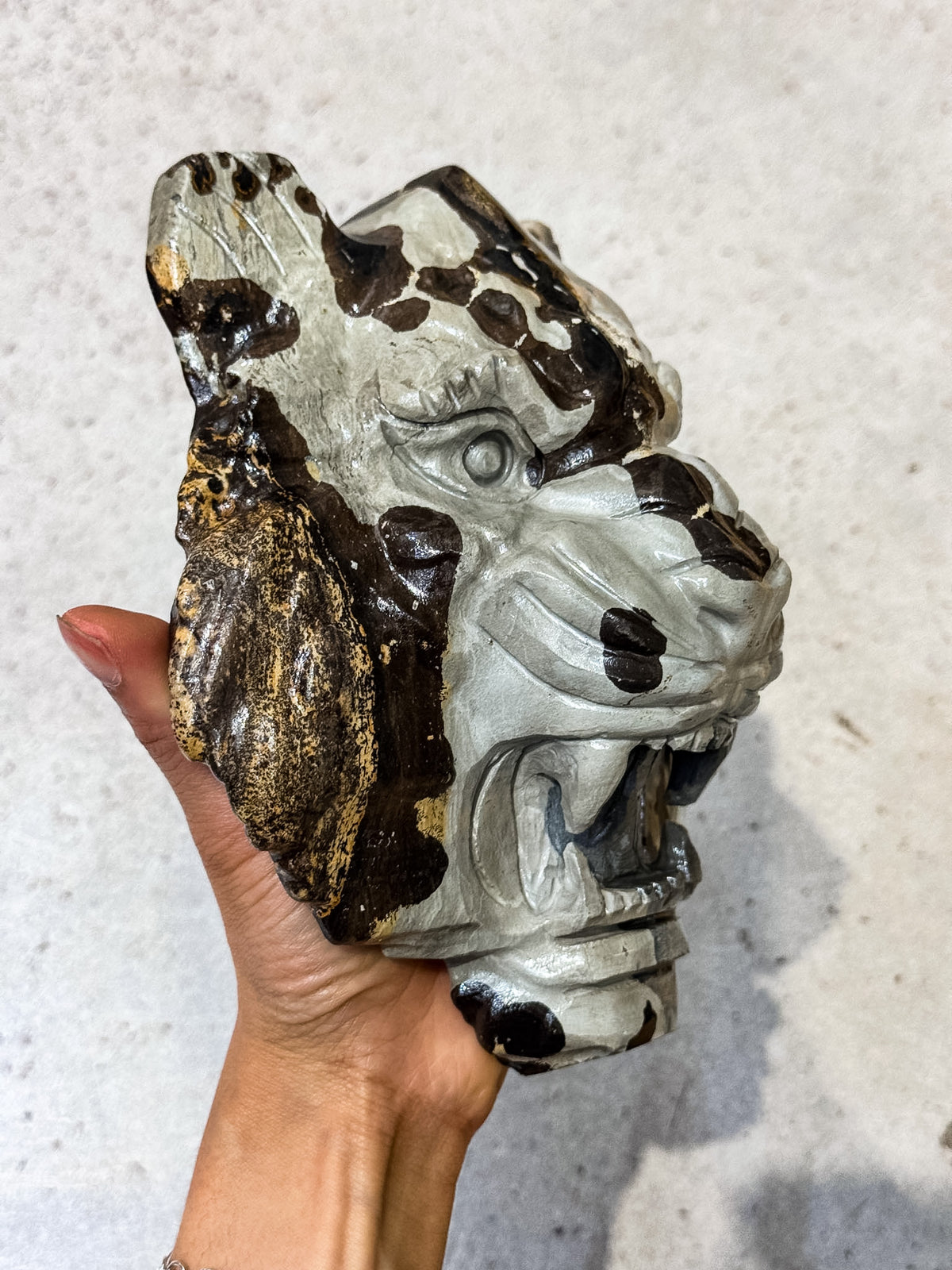 Picture Jasper Tiger Carving