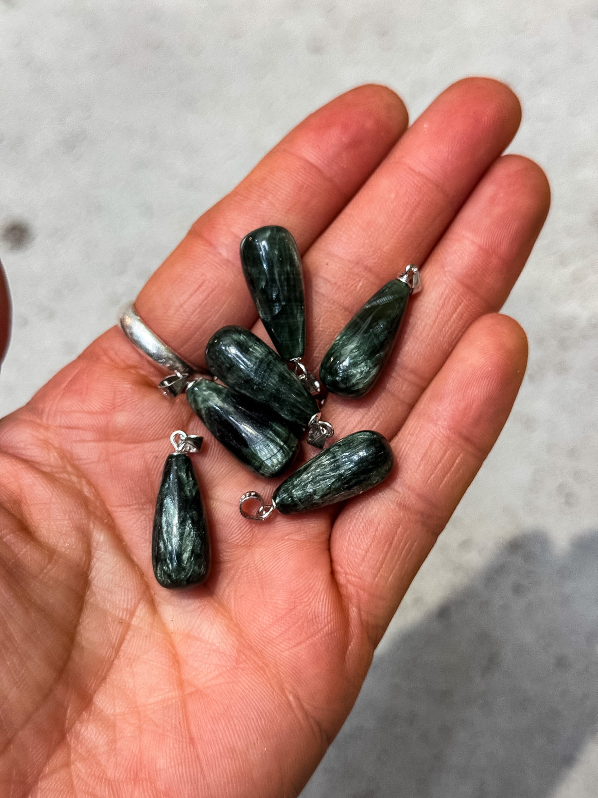 Seraphinite Pendants