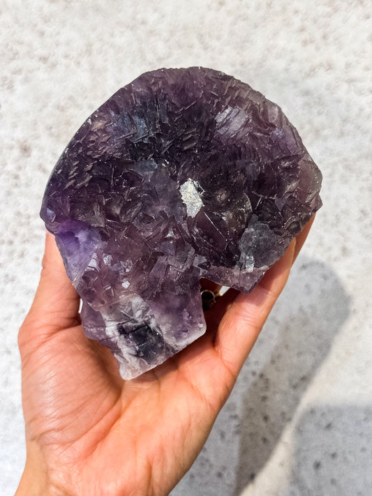 Cluster Fluorite Skull
