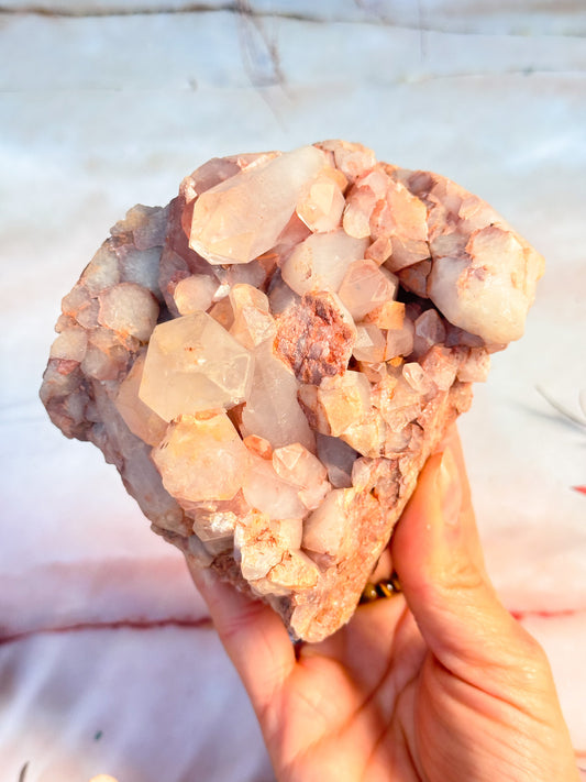 Hematite in Quartz Cluster