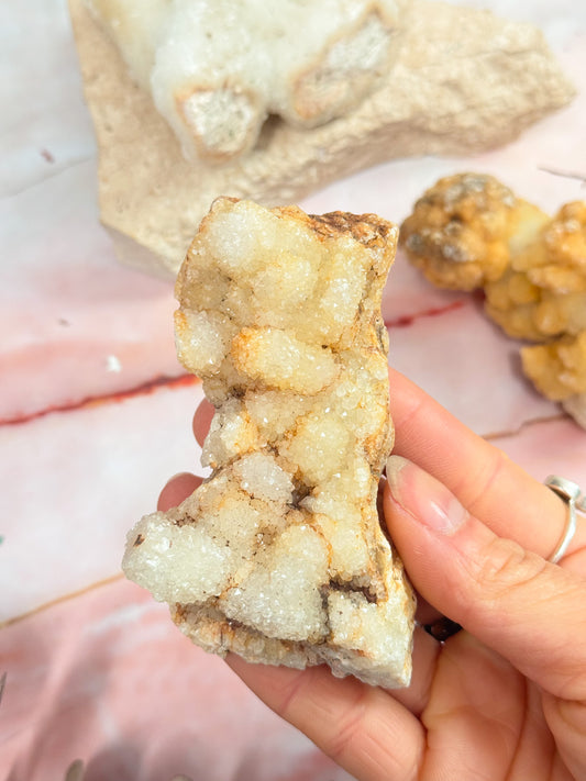 White Chalcedony Clusters