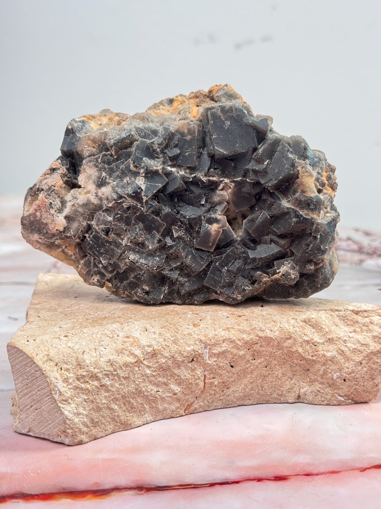 Black Fluorite Cubic Cluster