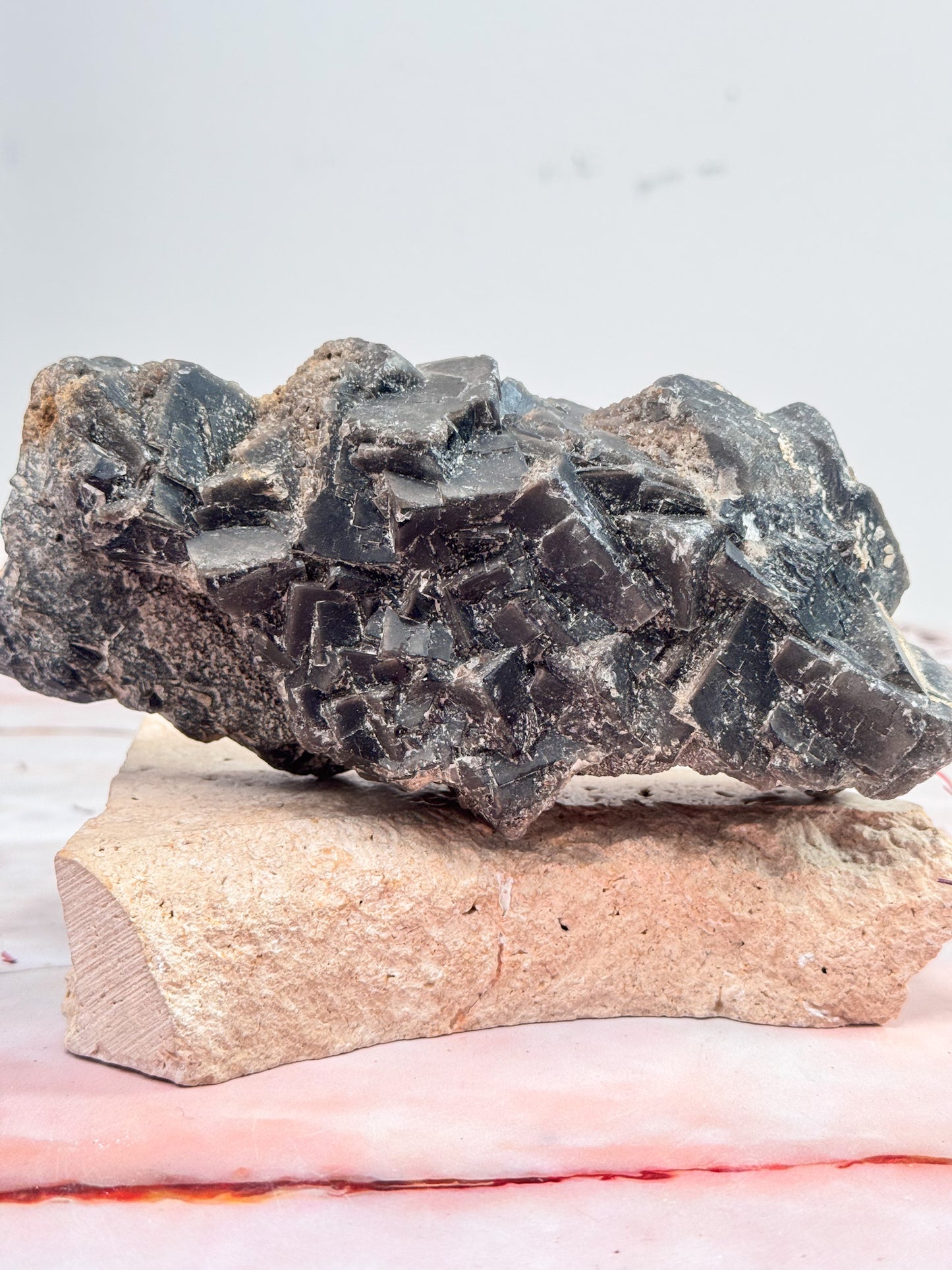 Black Fluorite Cubic Cluster