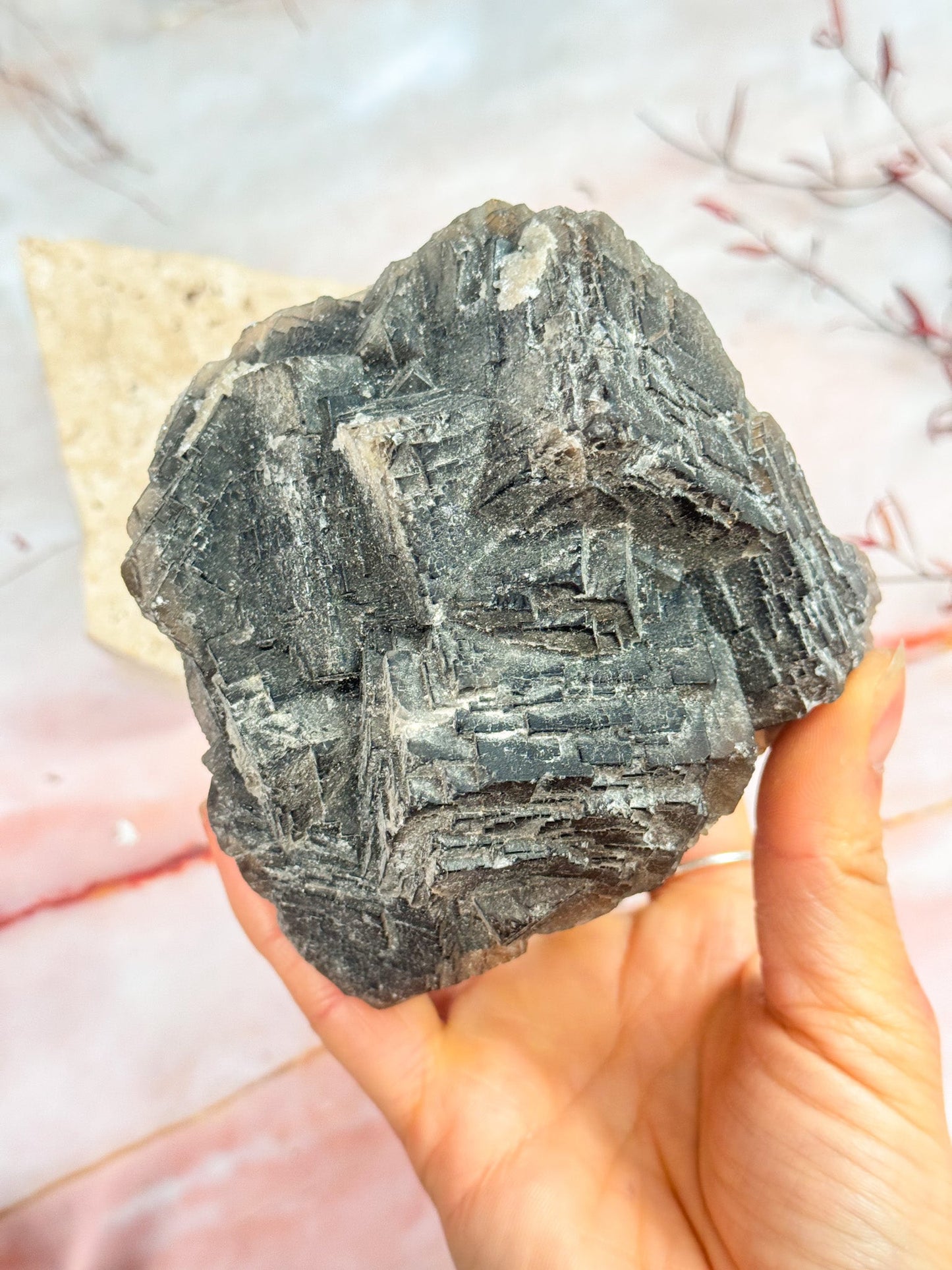 Black Fluorite Cubic Cluster