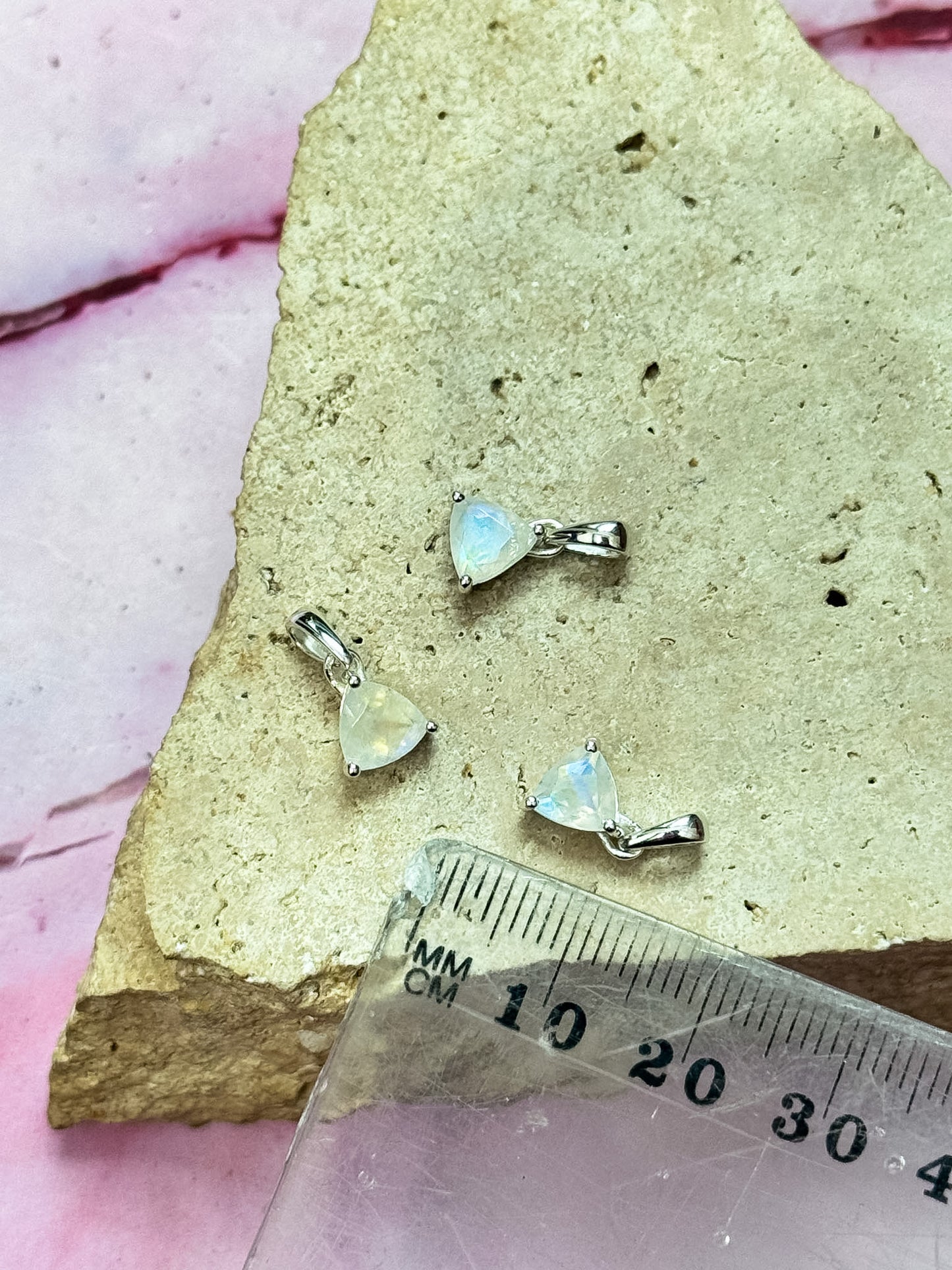 Dainty Moonstone Pendants
