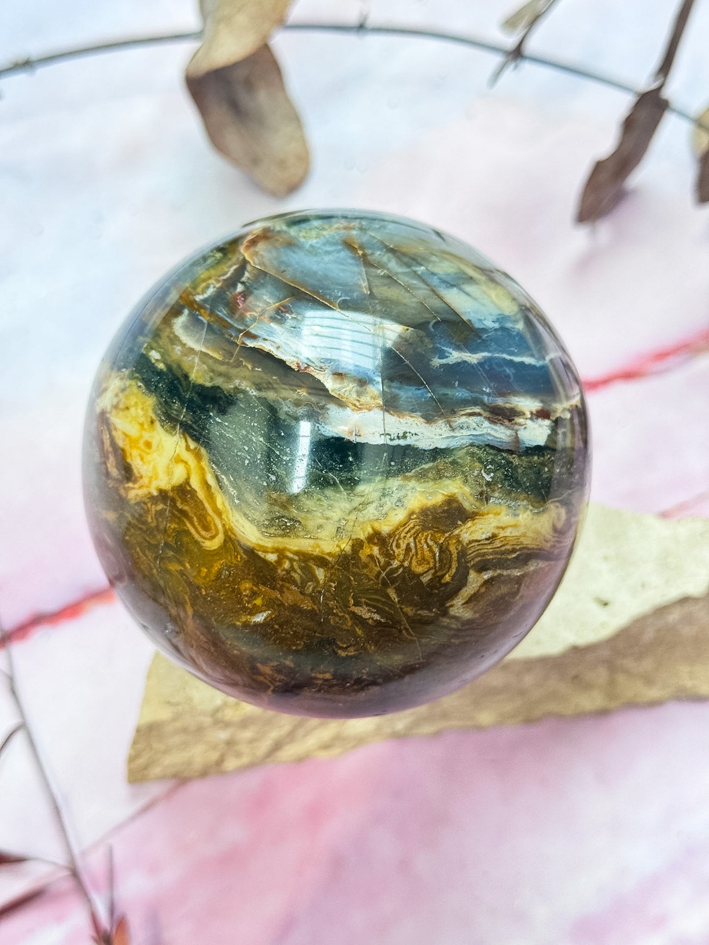 Ocean Jasper Sphere