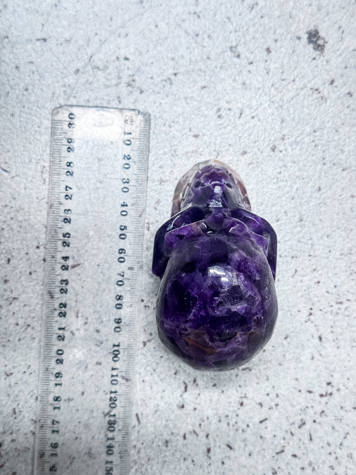 Chevron Amethyst Skull