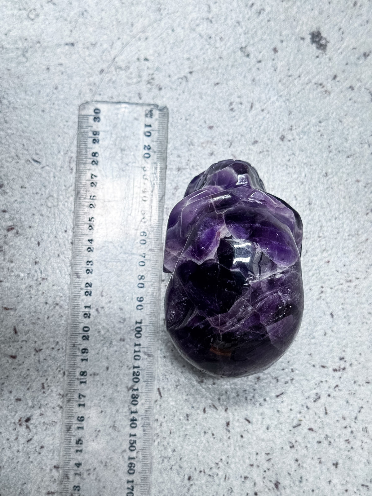 Chevron Amethyst Skull