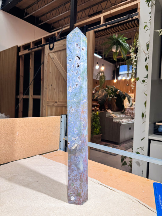 XL Moss Agate Tower