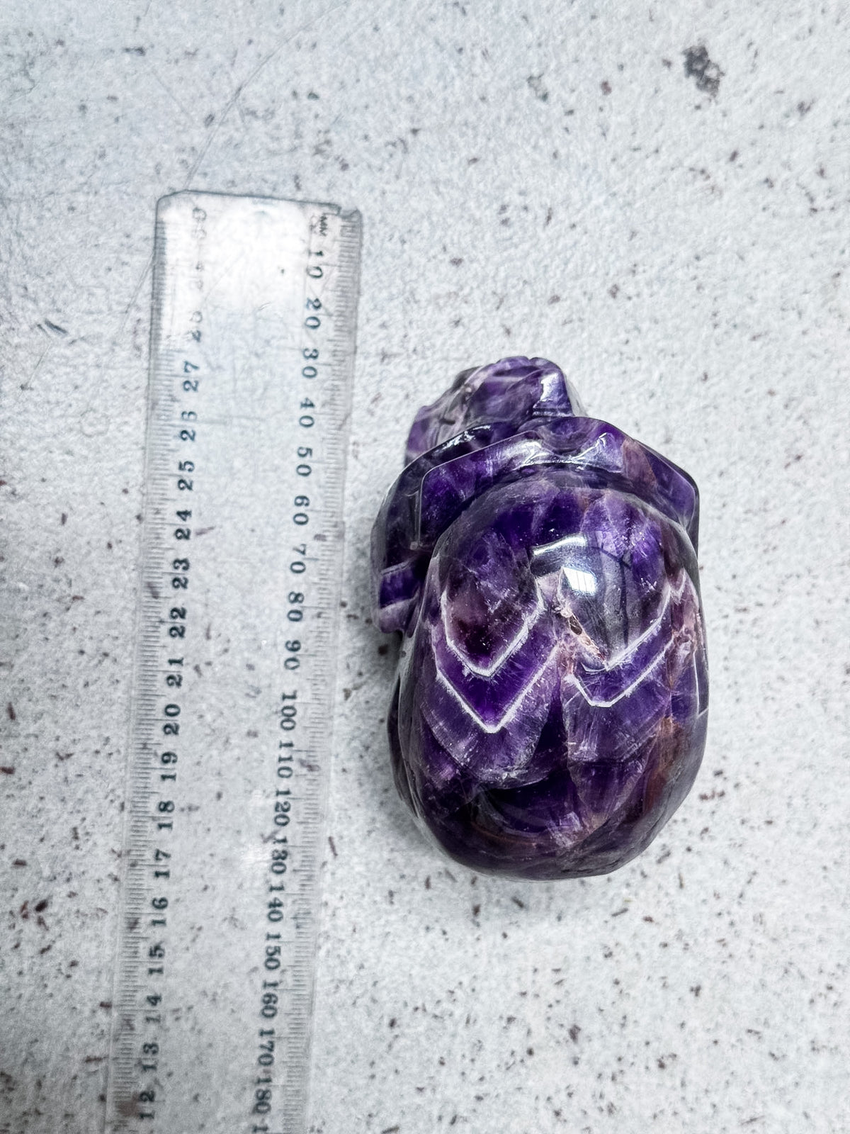Chevron Amethyst Skull