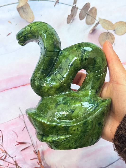 Serpentine Snake Carving