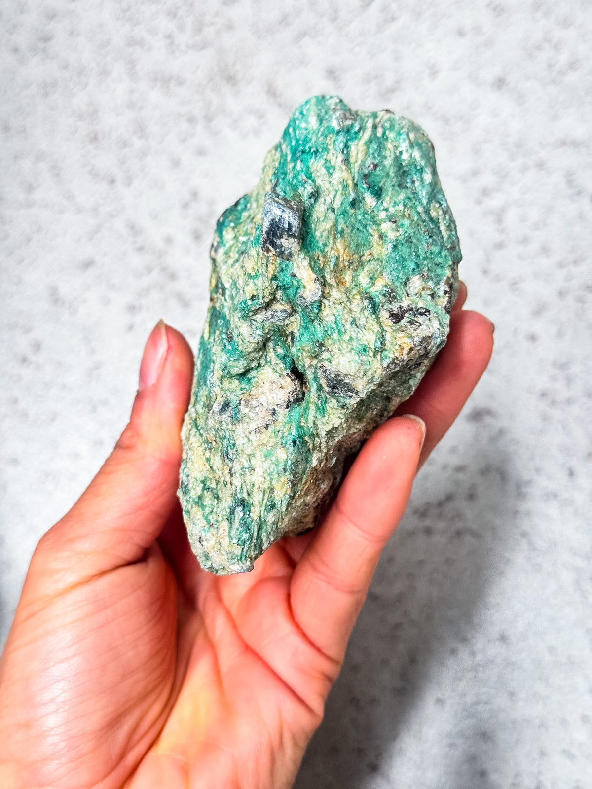 Kyanite in Fuschite Rough