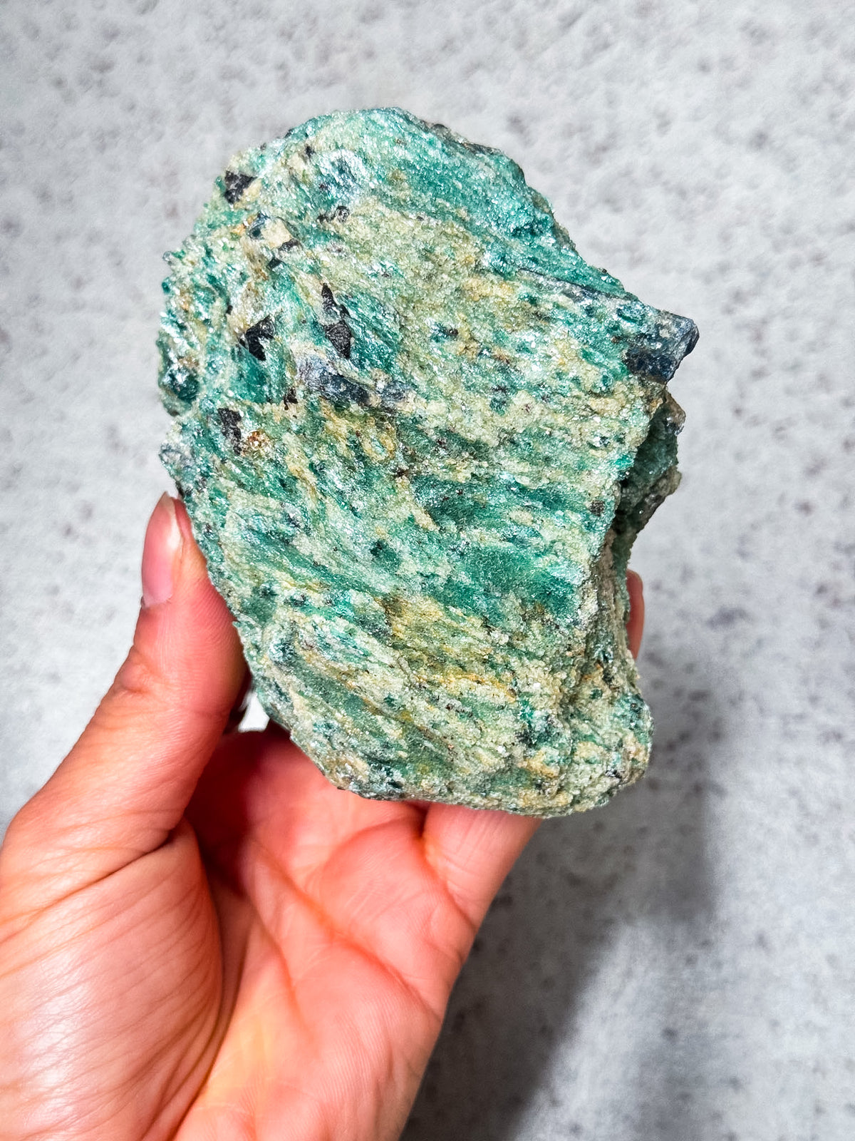 Kyanite in Fuschite Rough