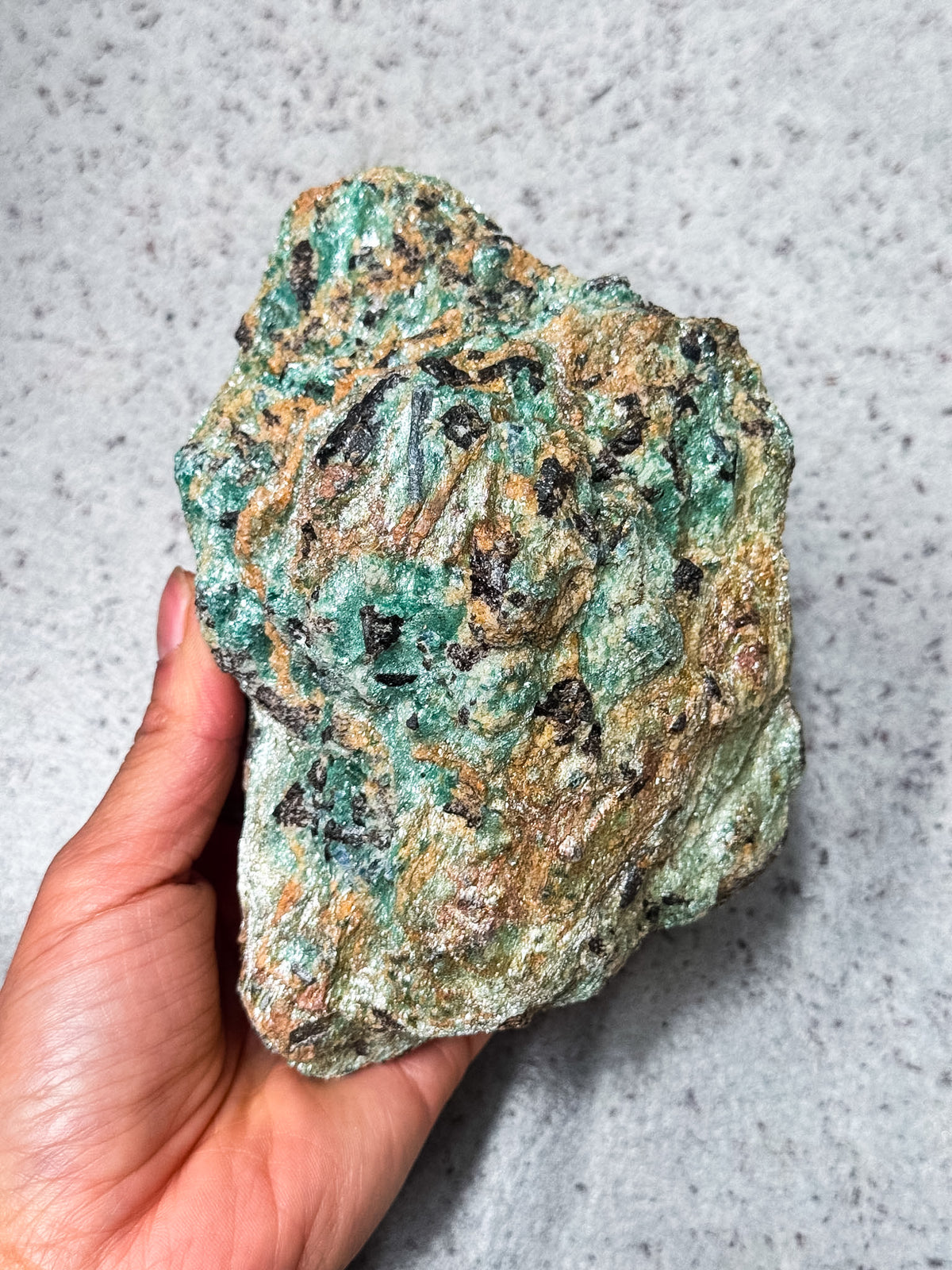Kyanite in Fuschite Rough