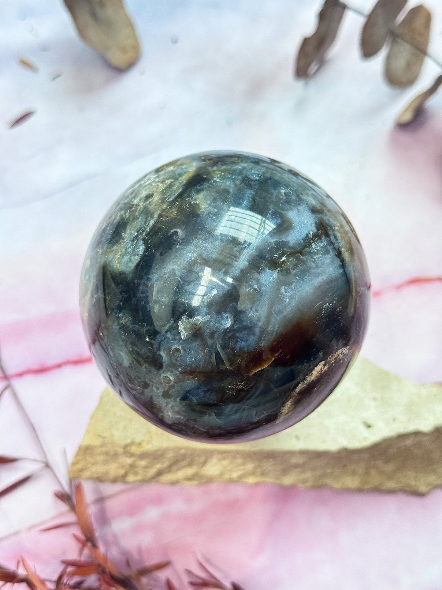 Purple Ocean Jasper Sphere