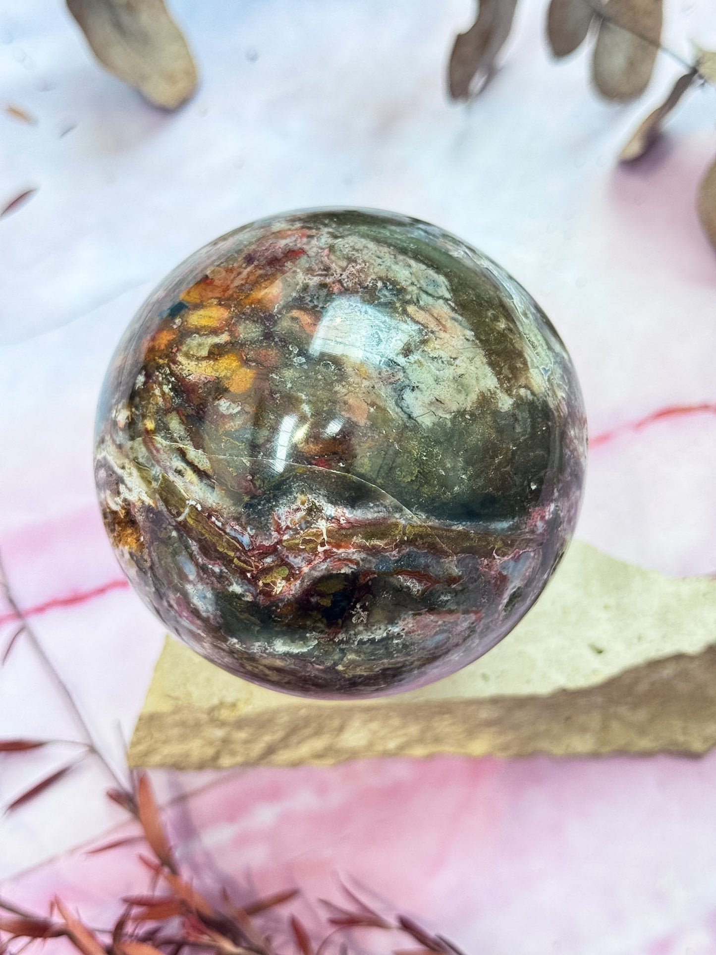 Purple Ocean Jasper Sphere