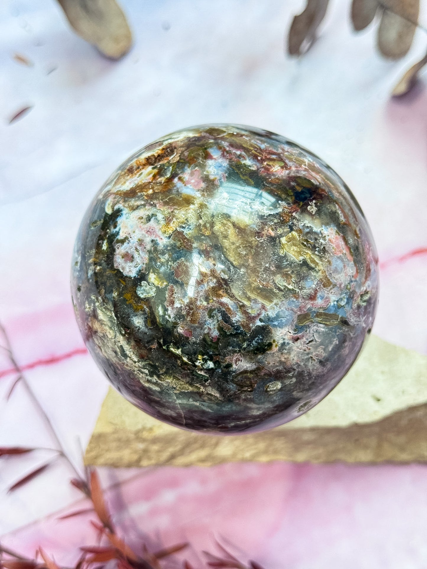 Purple Ocean Jasper Sphere