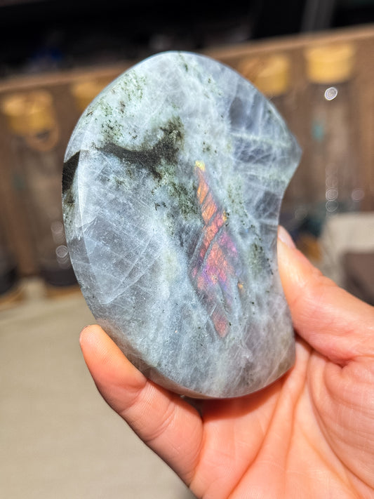 Purple Labradorite Moon