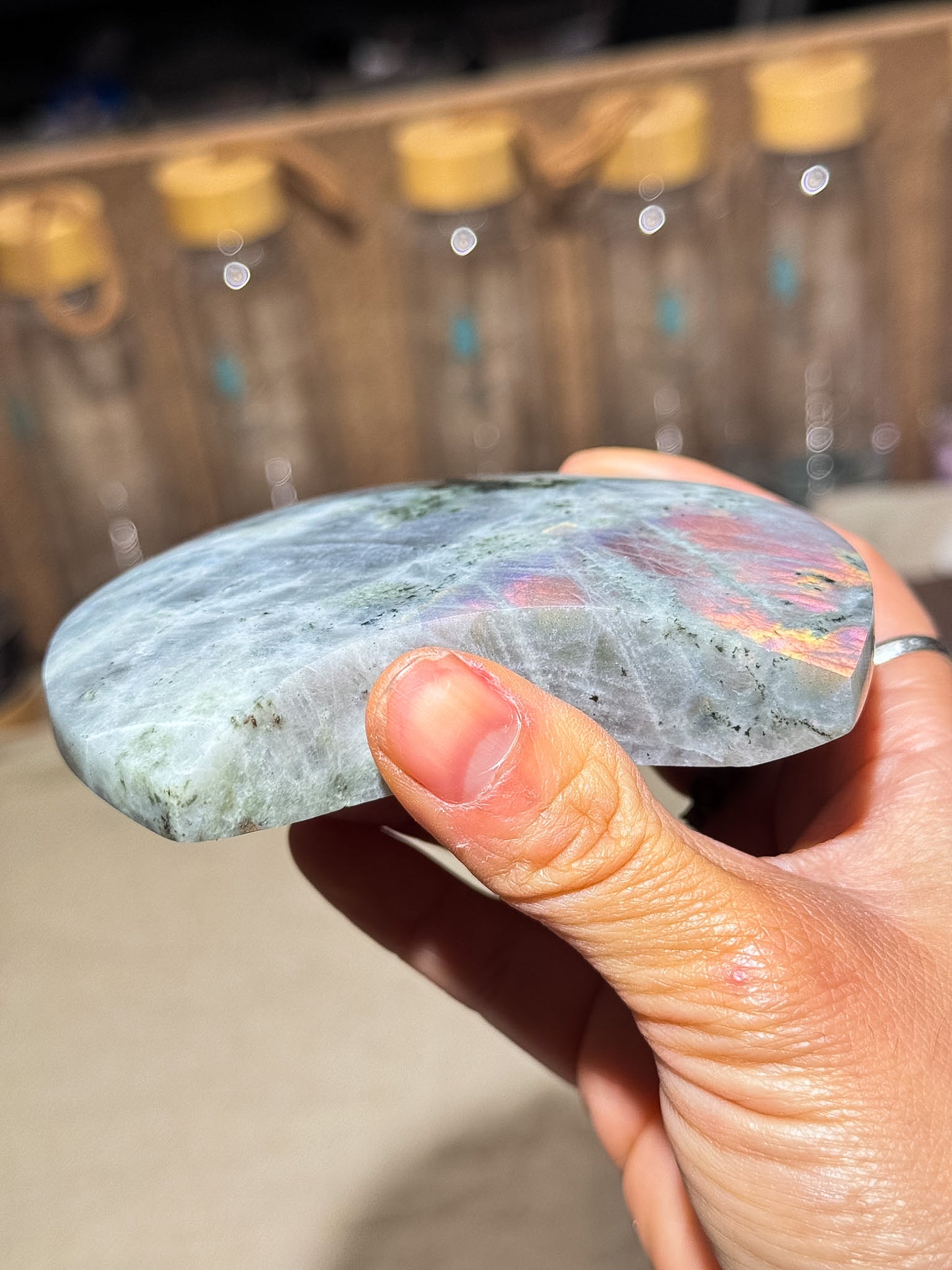 Purple Labradorite Moon