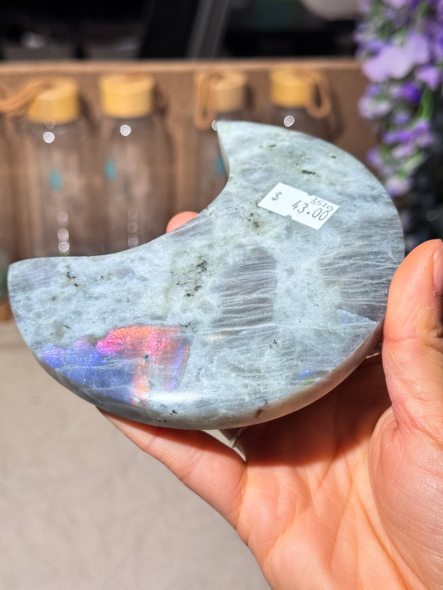 Purple Labradorite Moon
