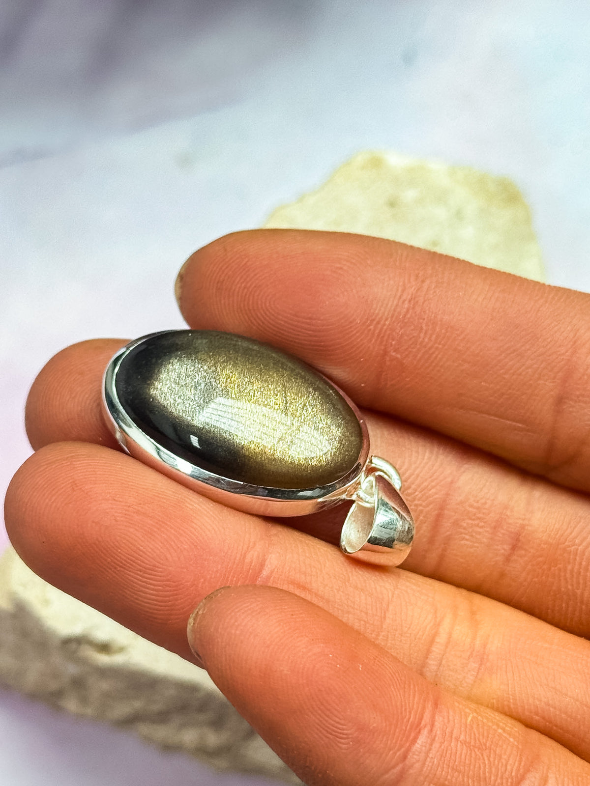 Black Sunstone Pendants