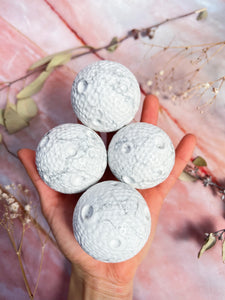 Howlite Moon Spheres