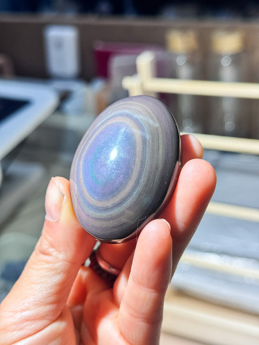 Rainbow Obsidian Palmstone
