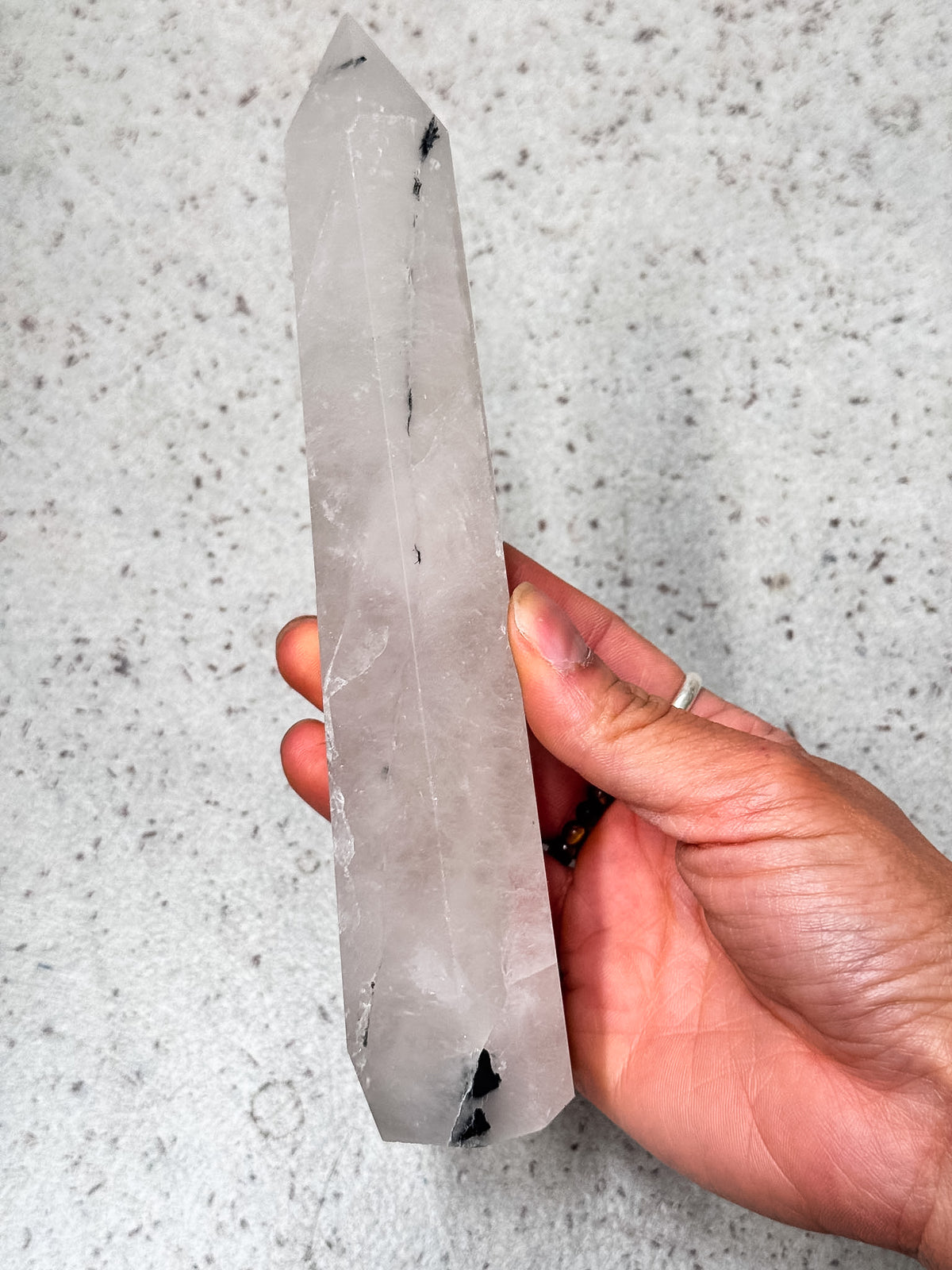 Tourmilated Quartz Tower
