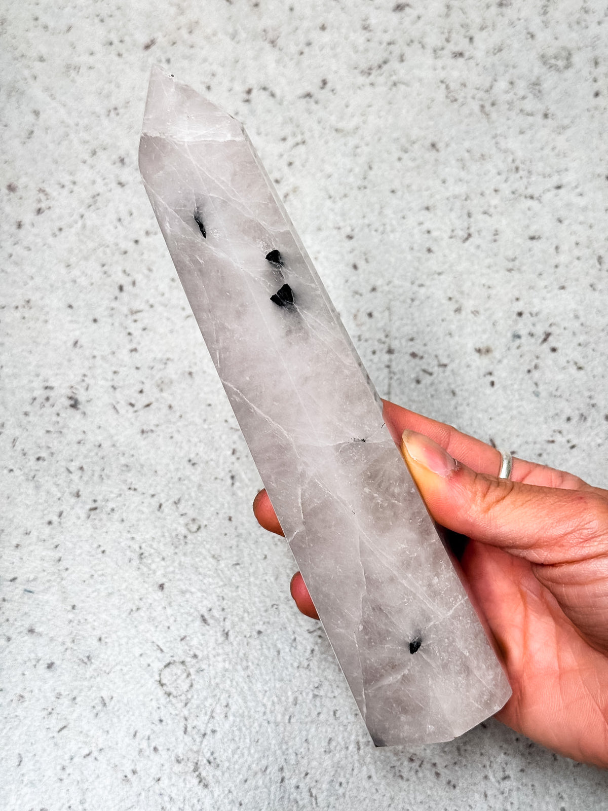 Tourmilated Quartz Tower