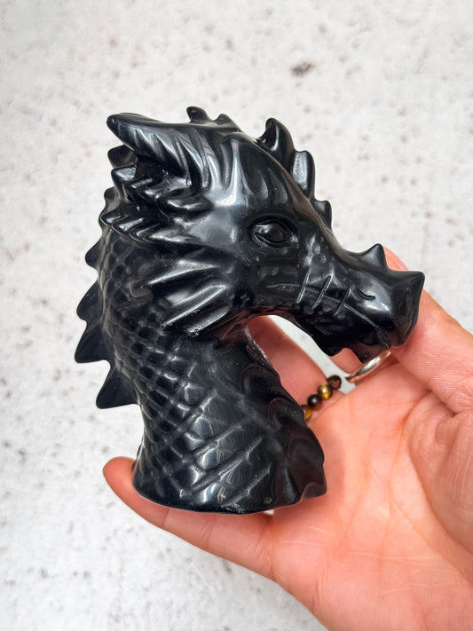 Obsidian Dragon Head