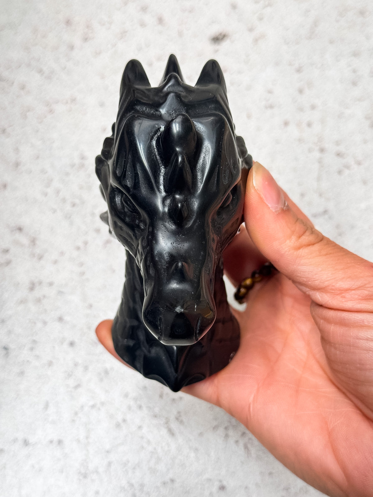 Obsidian Dragon Head