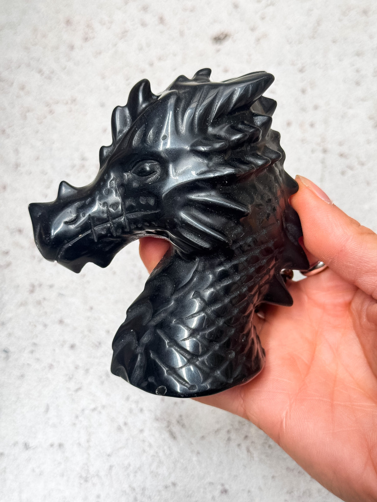 Obsidian Dragon Head