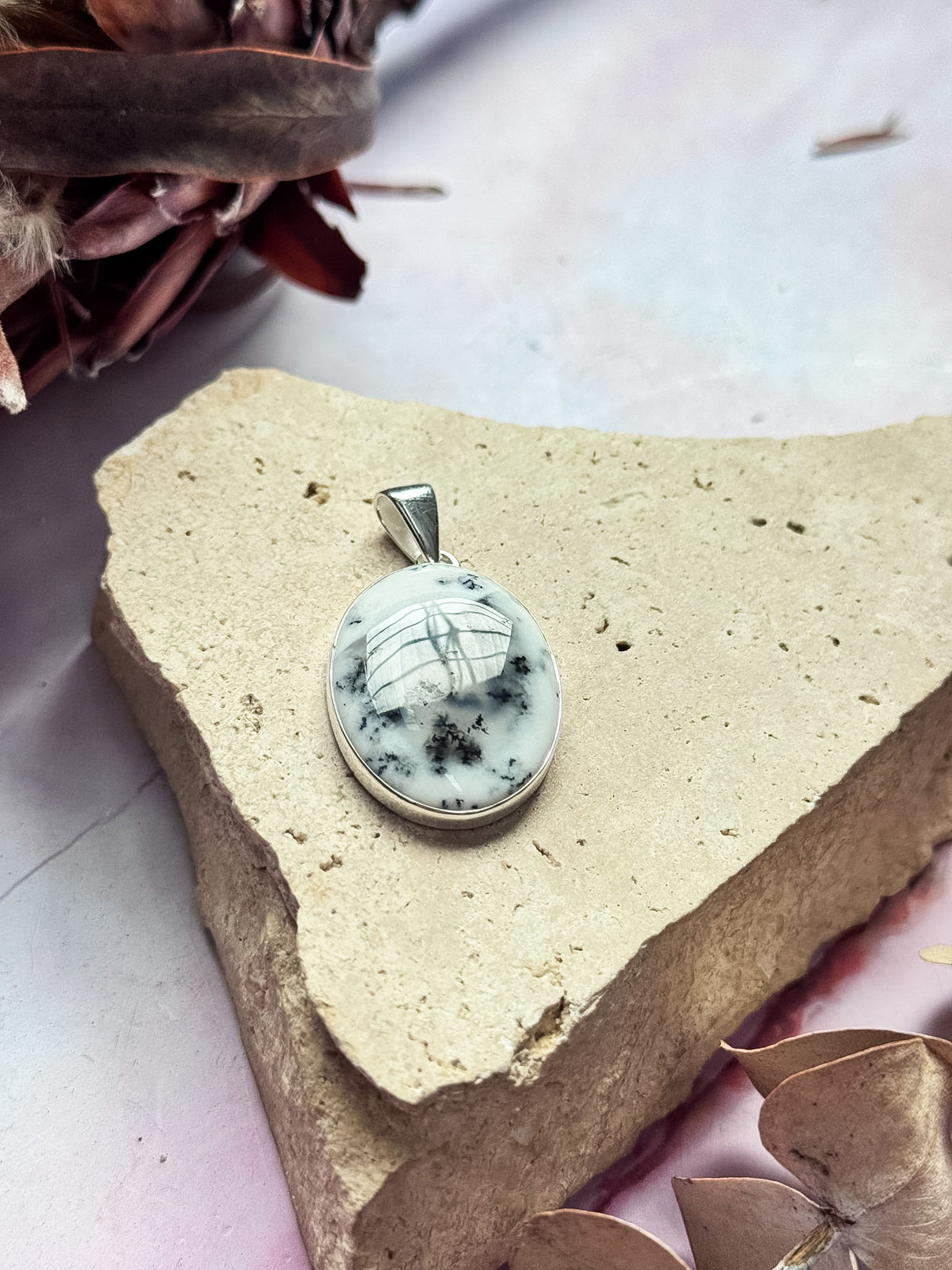 Dendritic Opal Pendant