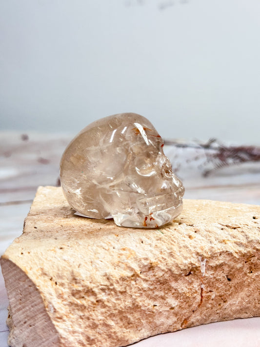 Smokey Quartz Skull