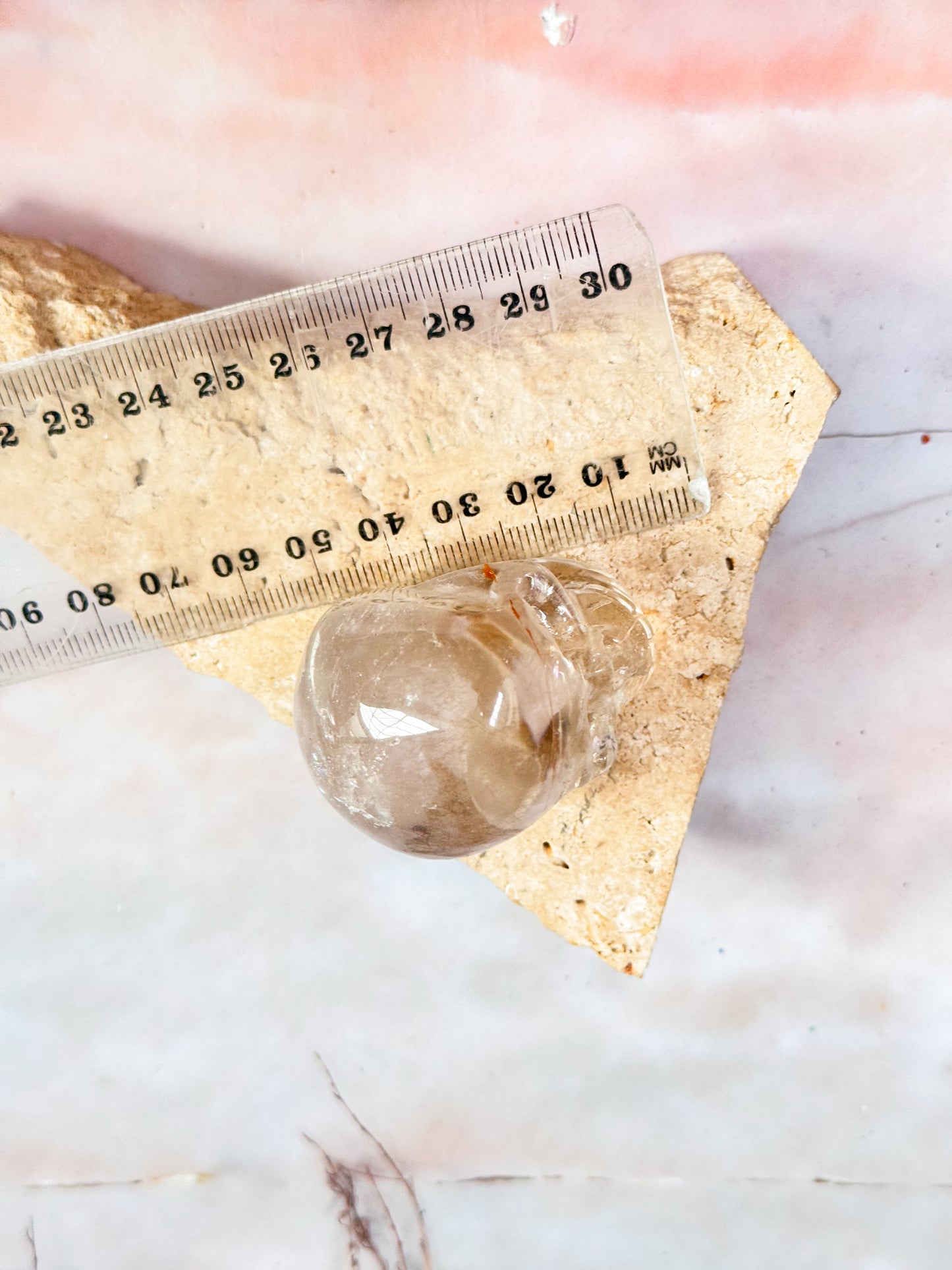 Smokey Quartz Skull