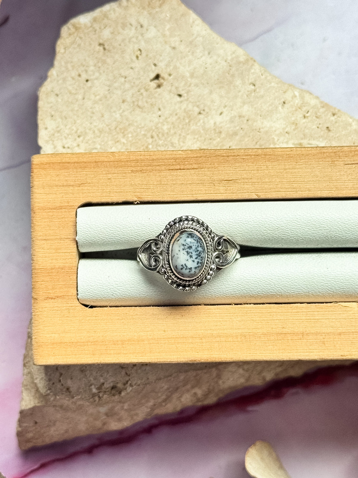 Dendritic Opal Rings