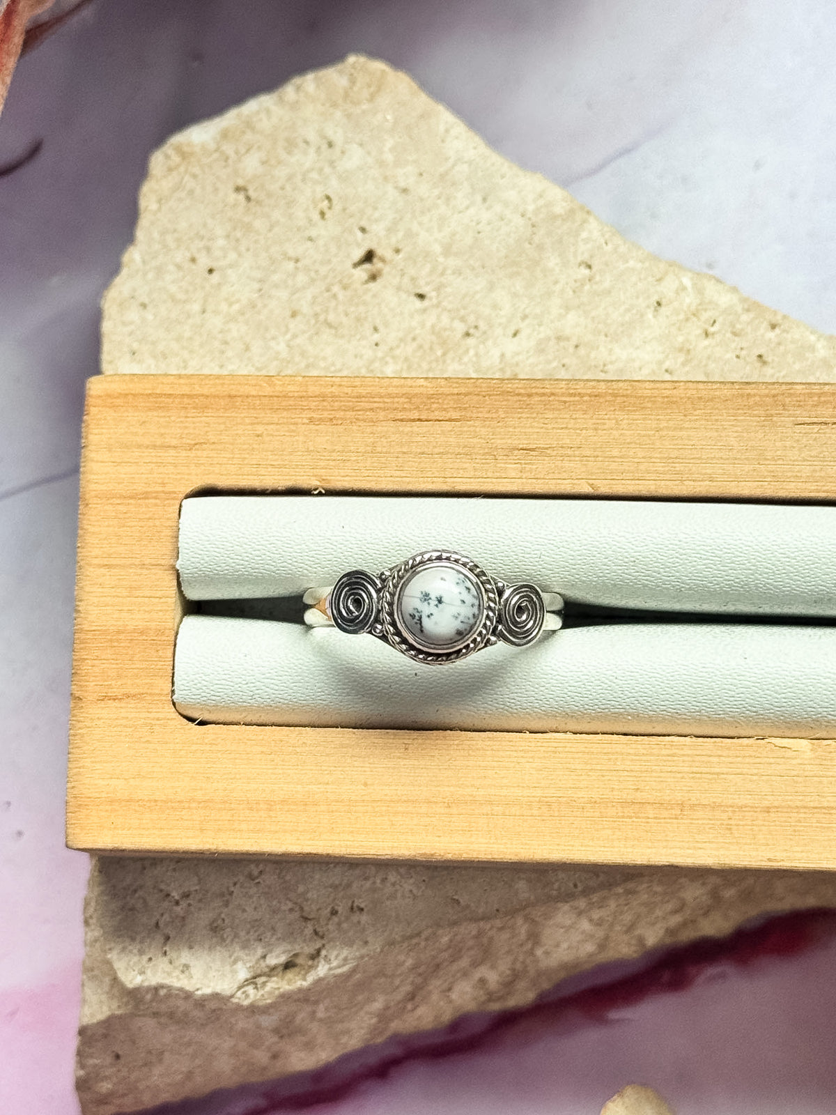 Dendritic Opal Rings