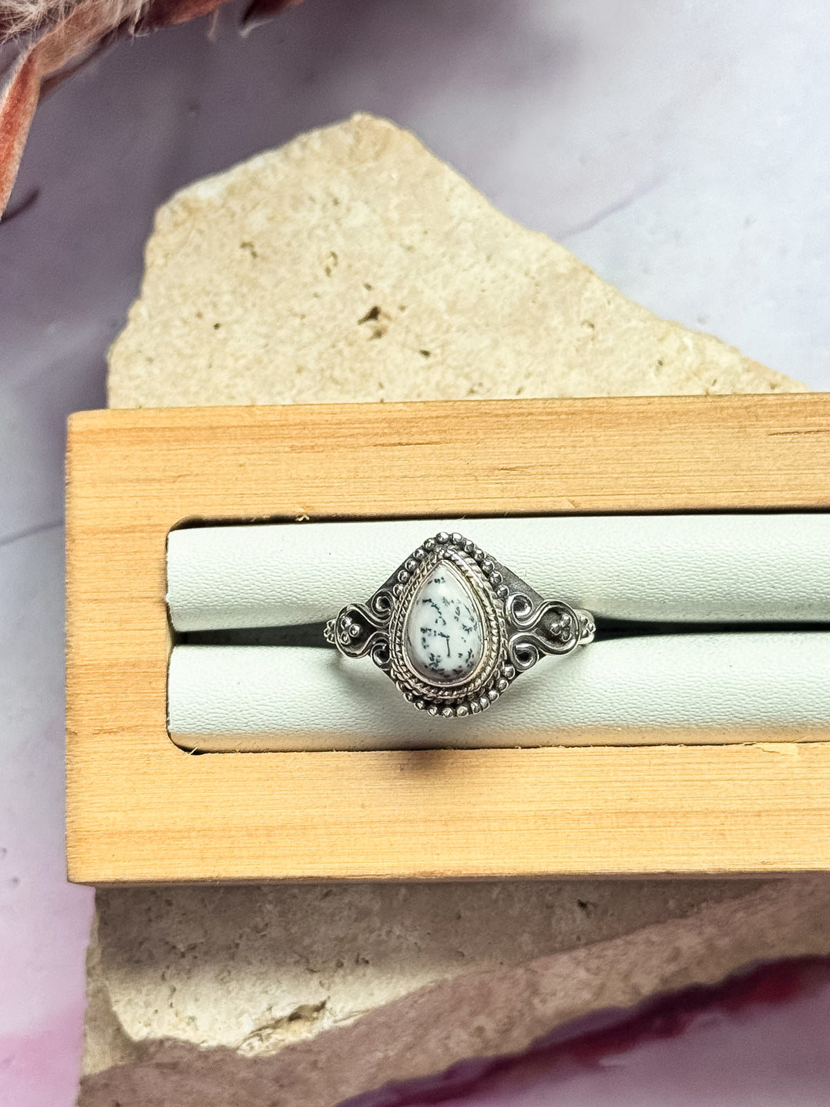 Dendritic Opal Rings