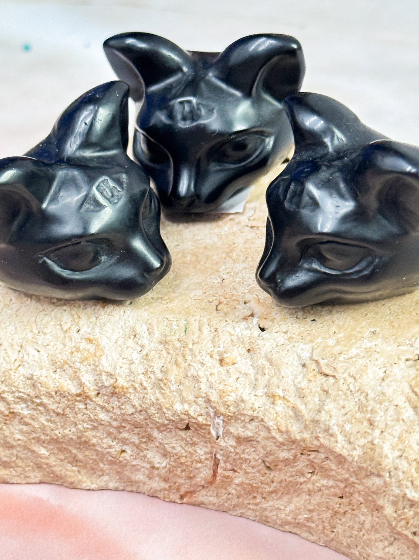 Third Eye Obsidian Cat