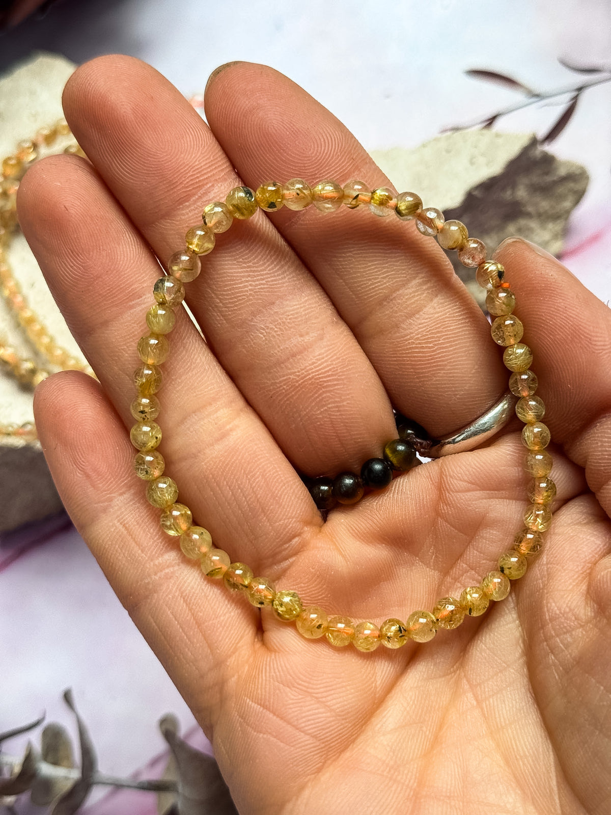 Dainty Golden Rutile Bracelets
