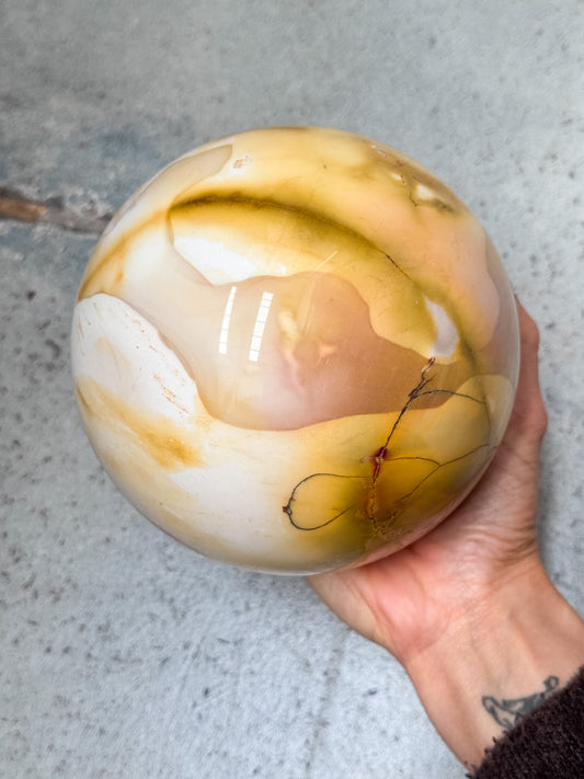 Large Yellow Mookaite Sphere