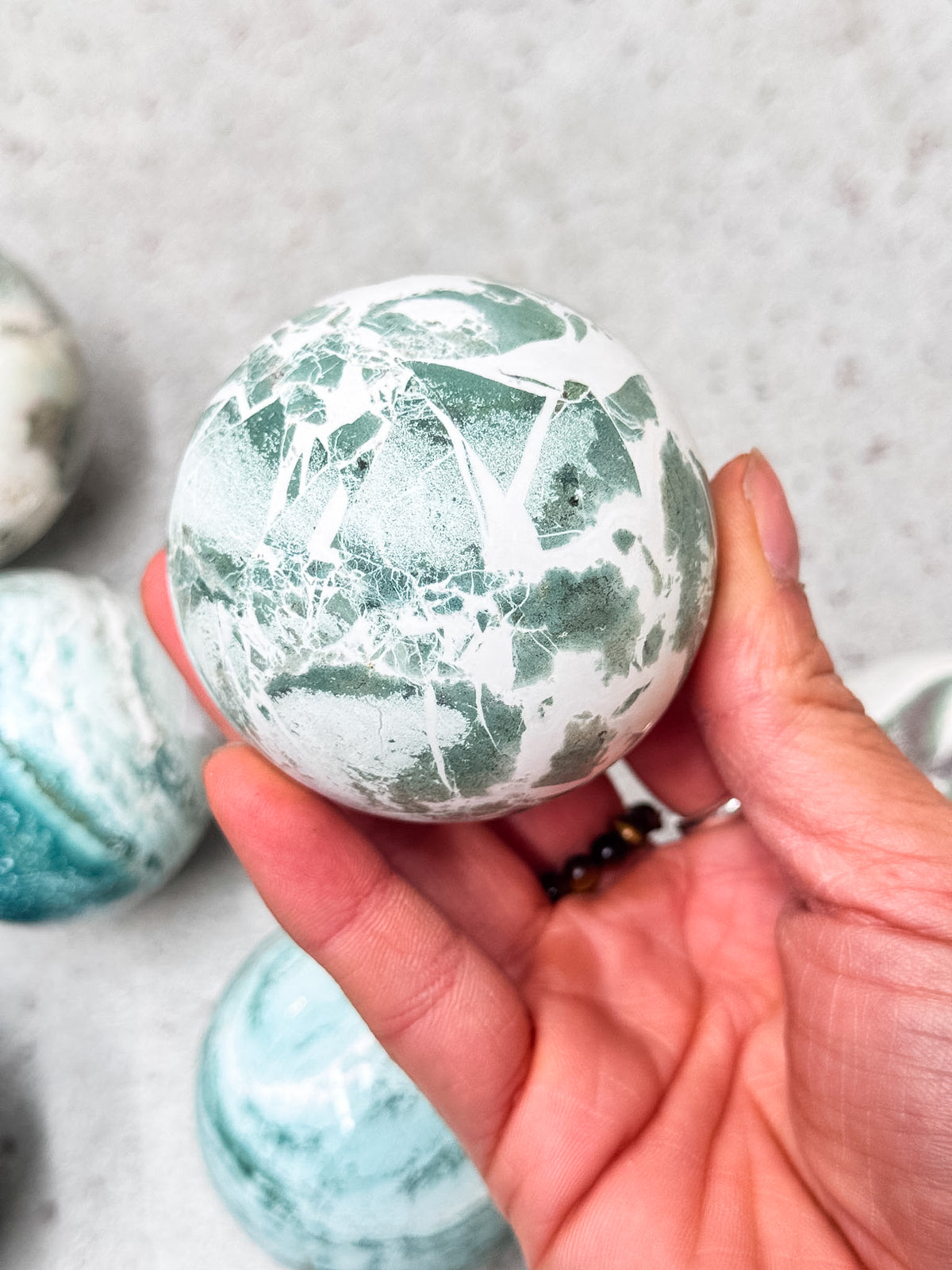 Green Sardonyx Spheres