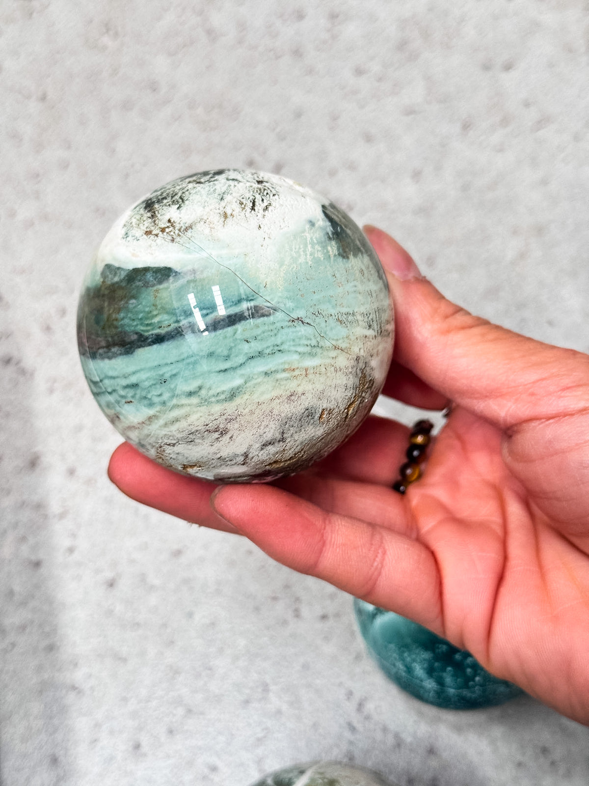 Green Sardonyx Spheres