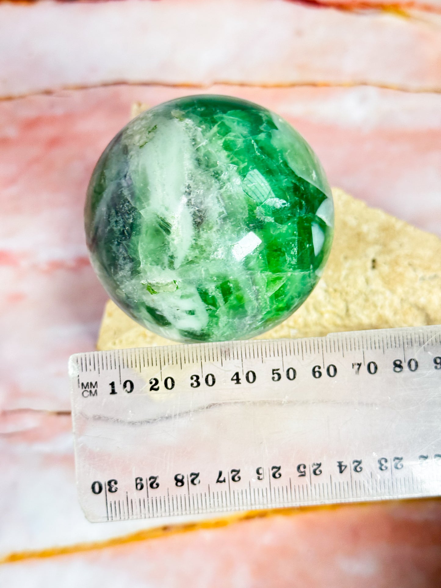 Emerald Fluorite Sphere