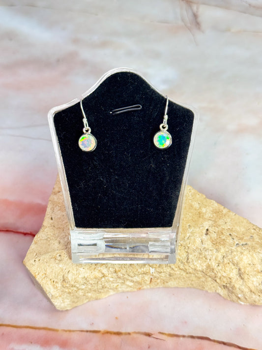 Ethiopian Opal Faceted Earrings