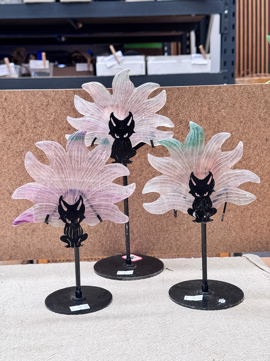 Fluorte Kitsune Carvings