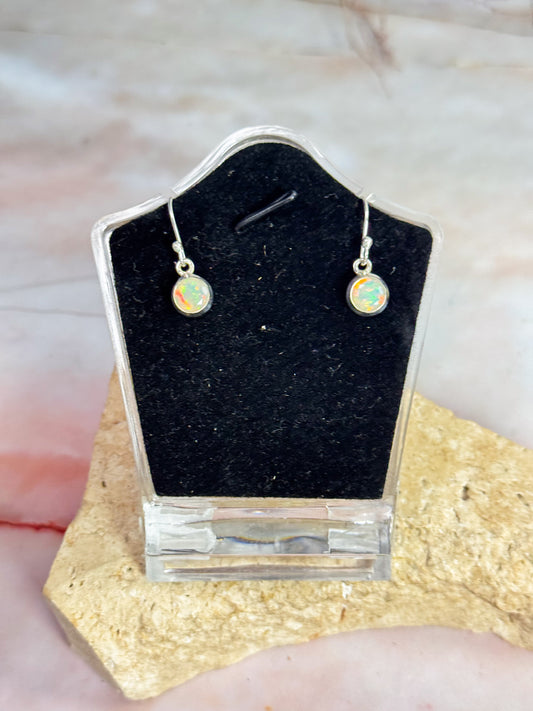 Ethiopian Opal Faceted Earrings