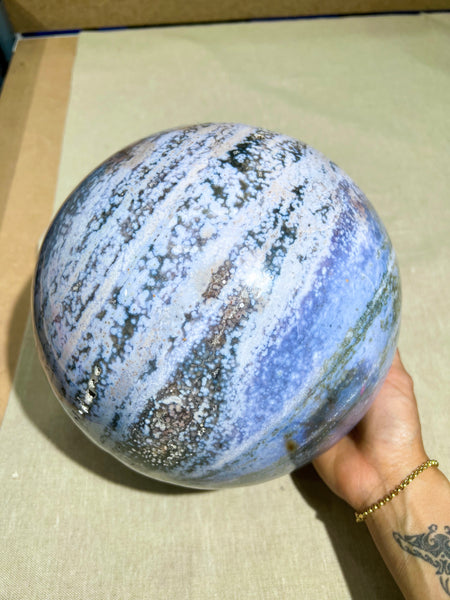 XL Orbicular Ocean Jasper Sphere