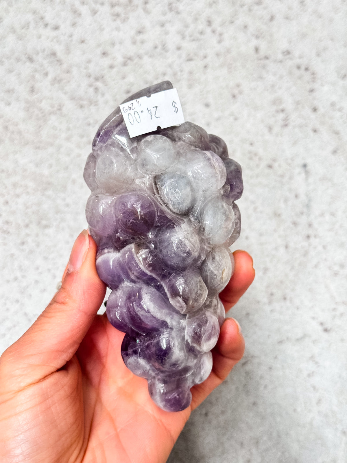 Amethyst Grape Carving